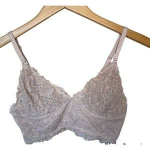 Free Press Nude Lace Bra S